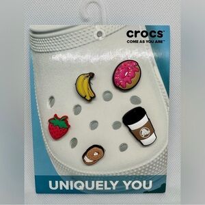 Crocs Uniquely You Jibbitz Breakfast Lovers 5-Pack Charms NWT